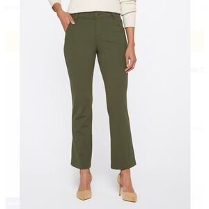 NWT Ensley One 5 One Women's Stretch High Rise Straight Leg Trousers sz 10 Green